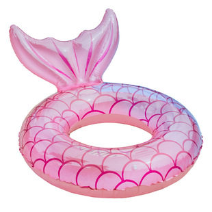 Couple ins cross-border thickened Internet celebrity adult 110 large mermaid swimming ring underarm ring fish tail floating row