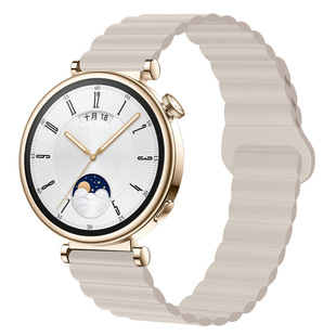 Применимо для Huawei gt серии iWatch4 Huawei gt4 gt5 сливовый цвет с пряжкой магнитный всасывающий силиконовый ремешок 18MM