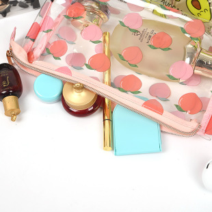 K-Style of Transparent Cosmetic Bag, Fruit Cosmetics Bag, Waterproof Zipper Bag, Portable Travel Toiletry Bag, Manufacturer Customization
