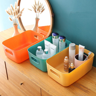 Desktop plastic box sundries storage box snack storage basket drawer finishing box kitchen storage box desktop finishing box