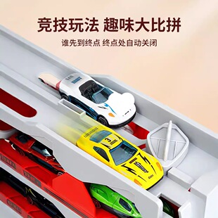 Children's alloy storage container engineering vehicle deformation large truck track ejection car 6 boys toy 3 years old