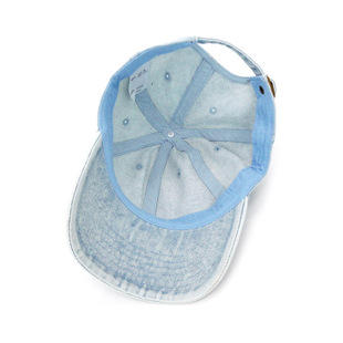 Cross-border explosions light plate washed Denim baseball cap solid color old washed cap Korean soft top hat wholesale