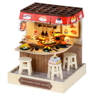 Zhiqu House New Happy One Pavilion Moon Magic diy House Hand-assembled Model Toys Cross-border Toy Gift