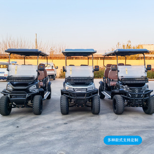 Foreign Trade Electric Golf Cart Tourist Attraction Park Electric Sightseeing Car 2 Seats 4 Seats 6 Seats Golf Cart