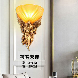 European Angel Engineering Aisle Decorative Wall Lamp Living Room Bedroom Bedside Lamp Aisle American Vintage Villa Wall Lamps