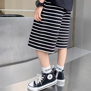 Children's shorts pants summer new pants striped shorts beach pants casual home pants a generation of hair