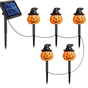 New Halloween Pumpkin Solar Floor Light Ghost Festival Garden Decoration Ghost Floor Lawn Light