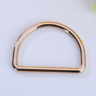 Manufacturer's Ready-Made Electric Hardware D-Shaped Buckle Semi-Circular Luggage Clothing Handbag Buckle Metal Accessories Thick Line Round Line D-Shaped Buckle