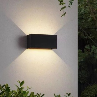 Outdoor wall lamp waterproof modern minimalist living room super bright led dimming up and down double-headed outdoor stair aisle balcony