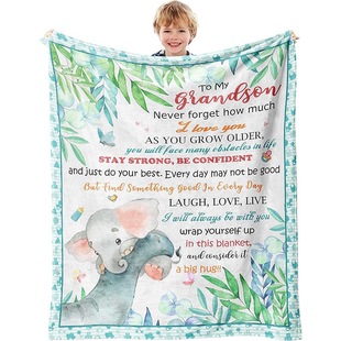 Amazon Envelope Blanket Mother's Day Father's Day Gift Blanket Flannel Blanket Sofa Blanket Airplane Blanket Air-conditioning Blanket