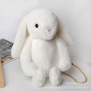 Bonny Rabbit Imitation Plush Rabbit Bag Dead Rabbit Bag Single Shoulder Crossbody Chain Backpack Internet Celebrant Rabbit Bag