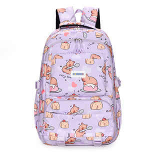 New Backpack for Primary School Students Lackup Casual Cute Large Capacity Campus Backpack Cartoon Refrigerator Door Schoolbag for Girls