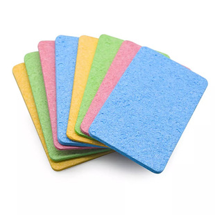 Cross-border Compressed Wood Pulp Cotton Color Oil-free Absorbent Wood Pulp Sponge Compressed Sheet for Washing and Cleaning Sponge Scaking Paste