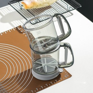 Hand-held flour sieve household filter screen new semi-automatic sifter baking tools powder leakage screen