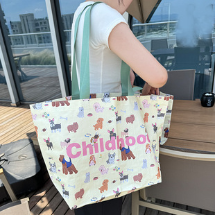 Clothing Store Handbag Premium Sense Printable Logo Women's Bag Gift Bag Clothes Store Woven Handbag