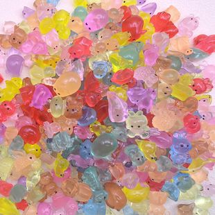 Luminous three-dimensional small animal mixed DIY resin accessories car desktop ornaments micro landscape blind bag wholesale