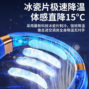 2024 новый портативный вентилятор шеи USB ручной бесшумный многофункциональный безлистный мини небольшой электрический вентилятор через границу