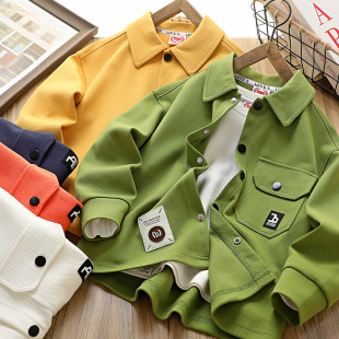 Children's Clothing Boys Western Style Baseball Suit Coat 2025 Spring Boys Fashionable Korean Style Jacket Children's Casual Top Trendy