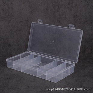 PP Small Five Grids Medium Five Grids Plastic Box Earplugs Jewelry Packaging Box Bait Fish Hook Transparent Storage Box Factory Supply