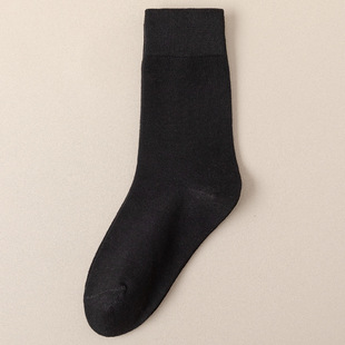 Socks Women's Spring and Autumn Mid-length Socks Bone-free Sweat-absorbing Pure Cotton Socks Solid Color Stacked Socks Autumn and Winter Long-tube Women's Stockings