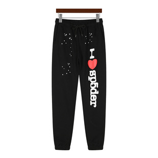 Explosions Sp5der 555555 Pink Street High Weight Loose Men's and Women's Hooded Sweat Hat suit