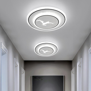 Aisle lamp square Nordic balcony lamp Net red explosion style porch ceiling ceiling lamp modern simple wall lamp