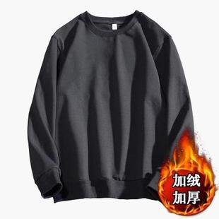 2023 Spring and Autumn New Solid Color Men's Sweatshirt Long Sleeve Loose Casual Shoulder Men's and Women's Couple Factory Wholesale