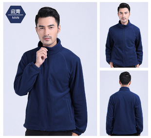 Factory wholesale thickened warm fleece coat autumn and winter men's outdoor wear polar fleece coat cardigan foreign trade