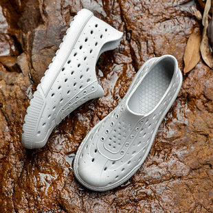 New Summer Couple's Cave Shoes Men's and Women's Casual Round Heel Waterproof Rain Shoes Outdoor Beach Wading Sandals