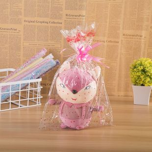 Doll Bag Transparent Packaging Bag Plastic Bag Candy Bag Delivery Lahua Supermarket Promotion Bag Gift Bag Apple Transparent Bag