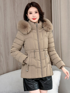 Foreign trade cotton-padded jacket women's short 2024 winter new down cotton-padded jacket Korean slim fit slimming cotton-padded jacket fleece-lined warm coat