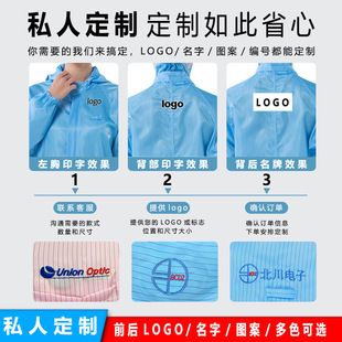 Factory direct anti-static clothing hooded jumpsuit anti-static dust-free clothing polyester fabric dust-proof clothing suit wholesale