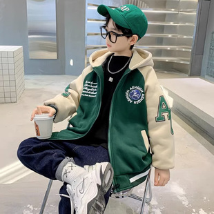 Children's Clothing Boys Autumn Coat Spring and Autumn 2023 New Children's Clothes Boys Autumn Middle and Large Children's Baseball Clothes Trendy