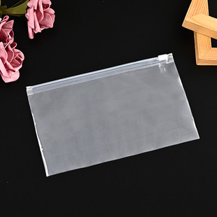 EVA transparent frosted zipper bag underwear packaging bag plastic Ziplock bag clothing zipper bag printable logo