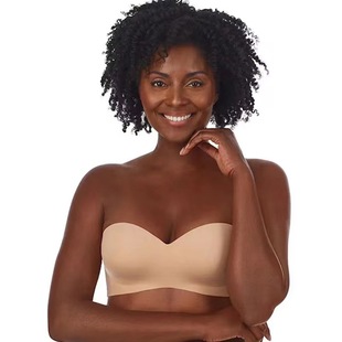 Amazon independent station strapless one-word wrapped chest cross-border tube top underwear invisible plus size bra foreign trade hot
