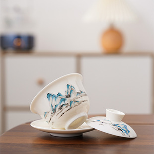 Mighuang Ru Kiln Sancai накрыл чашку чая, высококачественный домашний чай, керамический чайный сервиз кунг-фу, чайная чашка, чайная чашка, чайная чашка