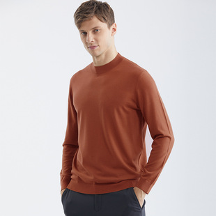 LABULL Machine Washable Sweater Men's Explosive 16-pin Half-turtleneck Business Sweater Men's Knitwear Men's HM131