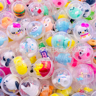 50MM Gashapon Burger Astronaut Dinosaur Seal Bell Top Yo-Yo Tank Doll Egg Toy
