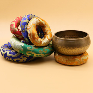 Nepal Handmade Embroidered Sound Bowl Pad Buddha Sound Bowl Base Yoga Buddha Sound Bowl Bottom Pad Song Bowl Mat Ornaments