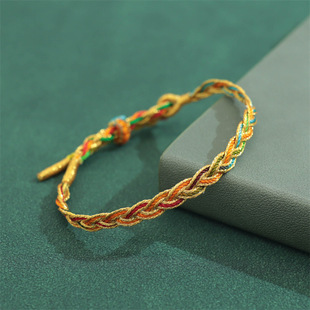 New Dragon Boat Festival Small Zongzi Bracelet Colorful Rope Hand-woven Cartoon Tassel Pendant Colorful Line Hand Rope for Men and Women