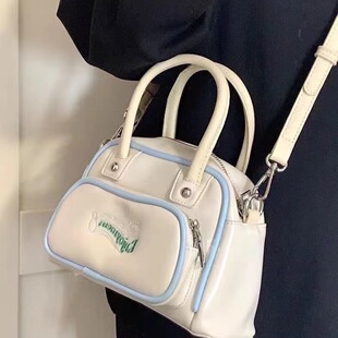 Высокая Beauty Value Bag 2023 Новая Сумка Для Боулинга Маленькая сумка с текстурой Седельная сумка Простая сумка через плечо Модная сумка