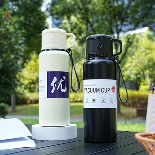 New 304 stainless steel large capacity sports pot vacuum double thermos cup convenient portable outdoor water cup wholesale