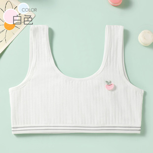 Developmental Girls Underwear Anti-bump Primary School Girls Small Vest Students Junior High School Girls Developmental Thin Summer