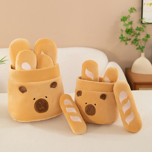 Kapibala Doll Baking Series Plush Toy Capybara Fries Holiday Gift Pillow Plush Doll Wholesale