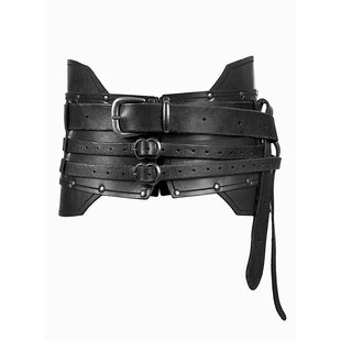 Cross-Border Popular Amazon Viking Medieval Armor Wide Girdle Waist Protector Pu Leather Knight Belt Renaissance