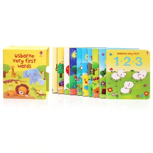 Very first words my first English word cardboard book 10 volumes Enlightenment children's books