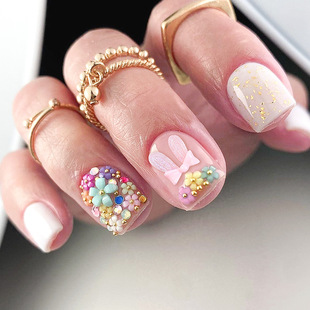 Cross-border Summer New Wearing Armor Hand-made Small Fresh 3D Flower Rabbit Accessories High Quality Armor Factory Straight Hair