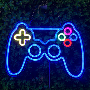 Amazon cross-border new game console handle backboard LED creative neon game atmosphere decorative light manufacturers