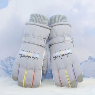 2024 New Touch Screen Gloves Women's Winter fleece-lined Thickened Warm Cold-proof Waterproof Motorcycle Riding Ski Gloves