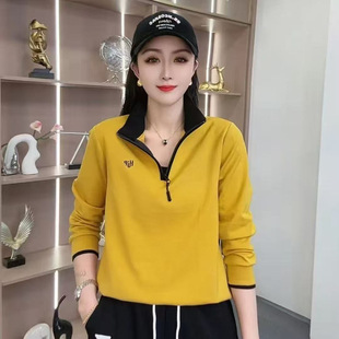 2025 New Mom Spring Stylike Base Shirt Women's Slim-fit All-match European Long-sleeved T-shirt Sweater Inner Top